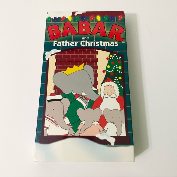 Babar and Father Christmas VHS 1985 Animated Holiday Movie - Picture 1 of 15